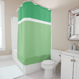 Cortina De Ducha Moderna Bonito vibrante Dos franjas blancas de ton