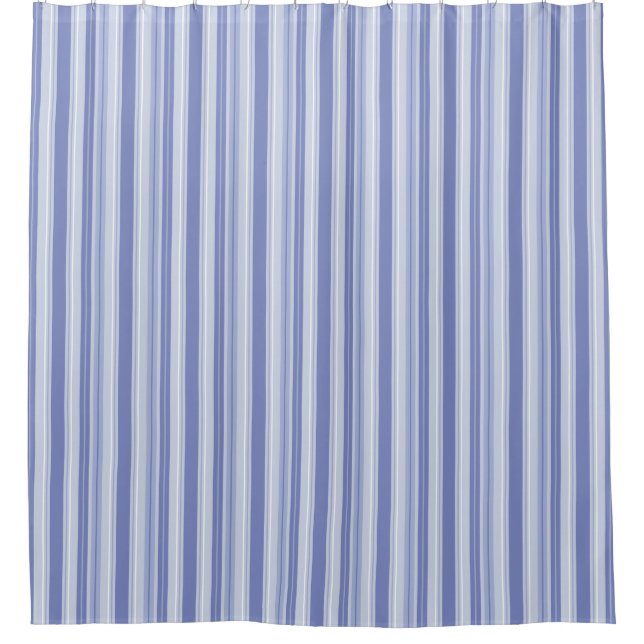 Cortina De Ducha Moderno Denim Blue Striped (Anverso)