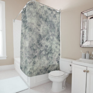 Cortina De Ducha Moderno Gris Lavanda Salvia Verde Texturizado Abst