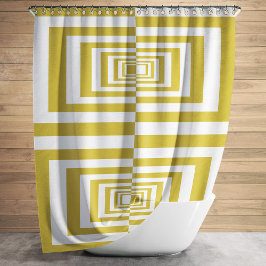 Cortina De Ducha Moderno Minimalista Beige Geométrico