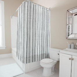 Cortina De Ducha Moderno, sencillo y Minimalista a rayas
