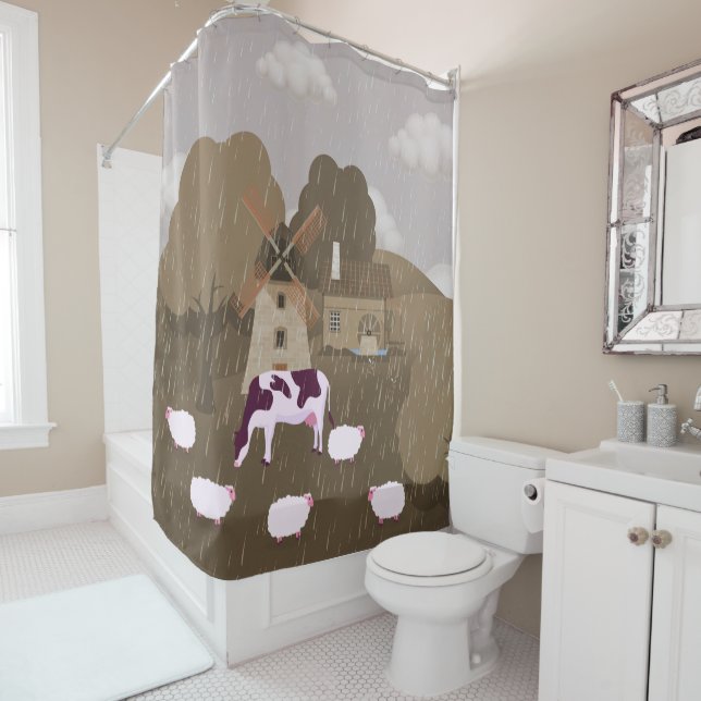 Cortina De Ducha Molino de viento (In situ)