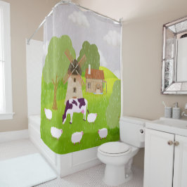 Cortina De Ducha Molino de viento