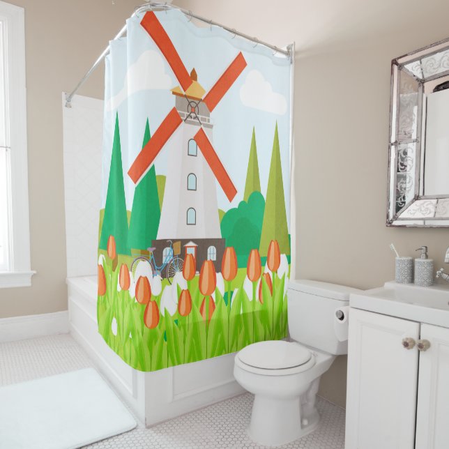 Cortina De Ducha Molino de viento (In situ)