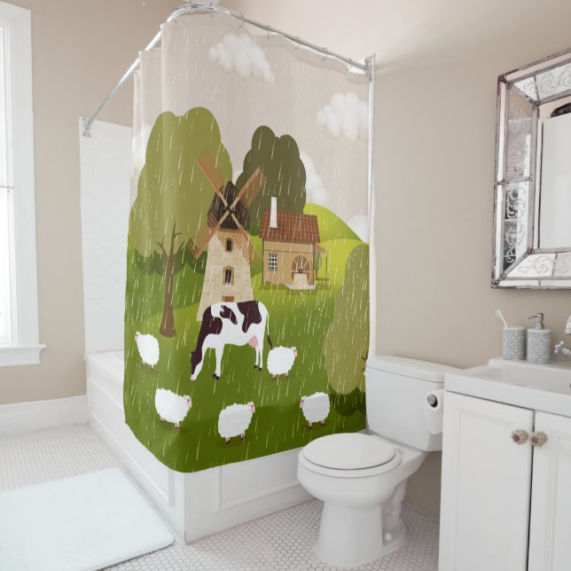 Cortina De Ducha Molino de viento (In situ)