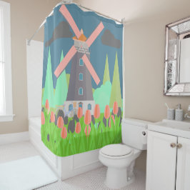 Cortina De Ducha Molino de viento