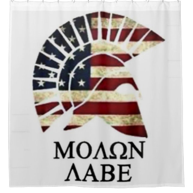 CORTINA DE DUCHA MOLON LABE (Anverso)