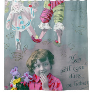 Cortina De Ducha Mon petite coeur dans ce baiser