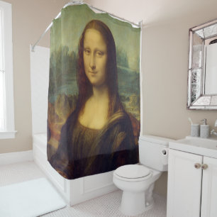 Cortina De Ducha Mona Lisa By Leonardo Da Vinci