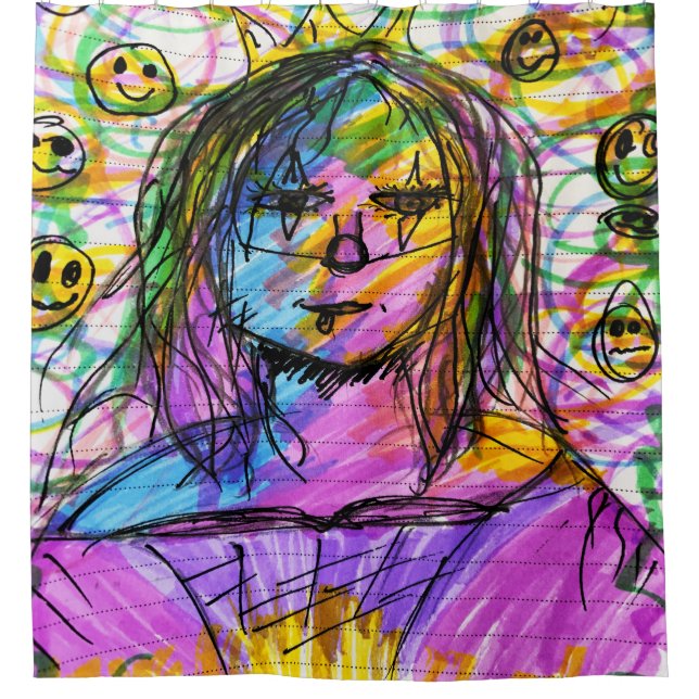 Cortina De Ducha Mona Pop (Anverso)