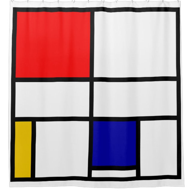 Cortina De Ducha Mondrian 3 (Anverso)