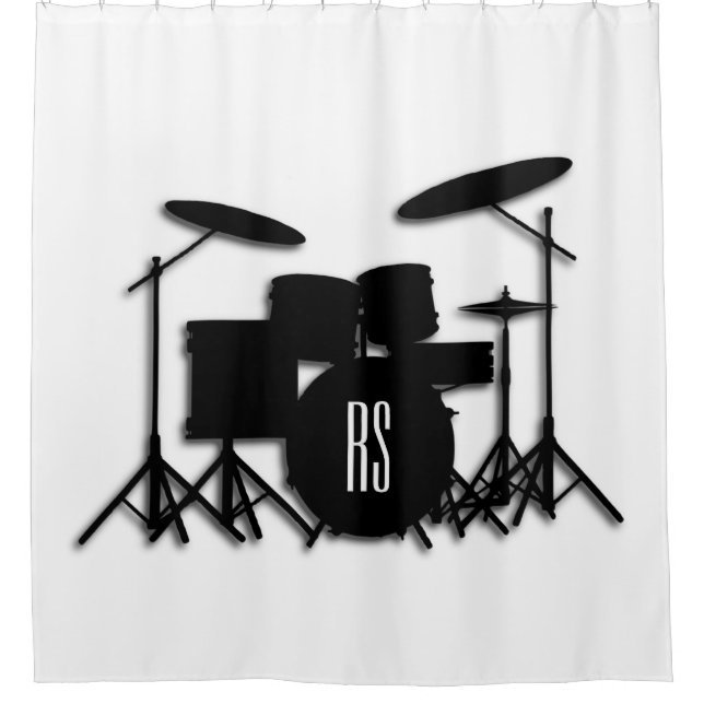Cortina De Ducha Monogram Drum Set (Anverso)