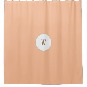 Cortina De Ducha Monograma Miel Peach Fuzz Dijon