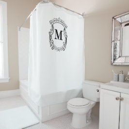 Cortina De Ducha Monograma Personalizado elegante