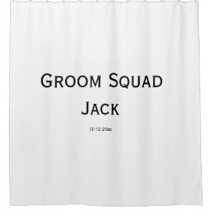 Cortina De Ducha monograma simple personalizado añade tu nombre bod