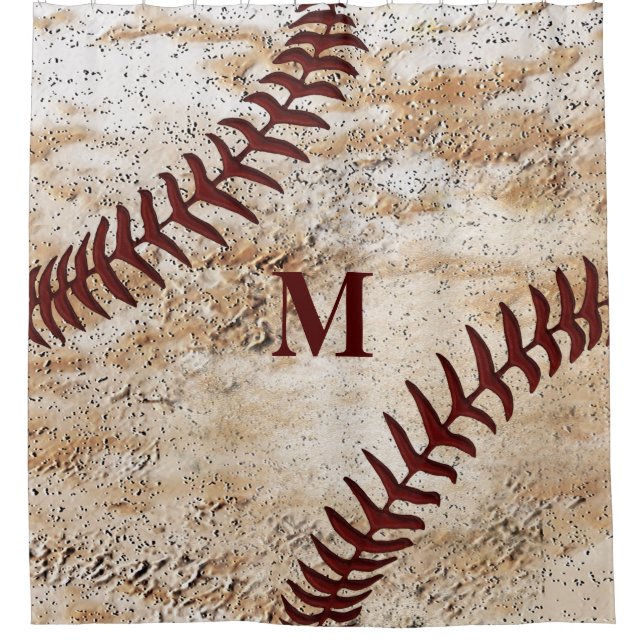 Cortina de ducha monogramada rusa para hombres (Anverso)