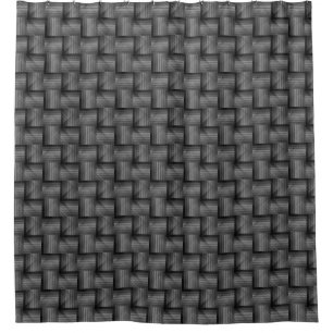 CORTINA DE DUCHA MONOTONE VINTAGE NEGRO Y BLANCO 