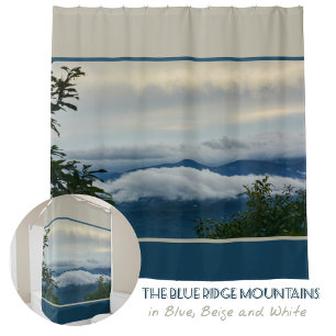 Cortina De Ducha Montañas Blue Ridge Rango Taupe Fotográfico