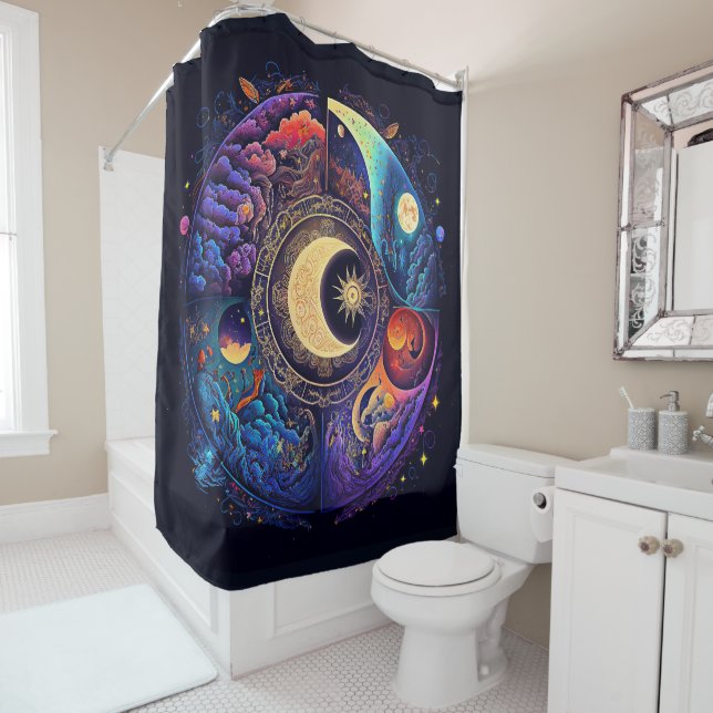 Cortina De Ducha Moon Dreams Shower Curtain (In situ)