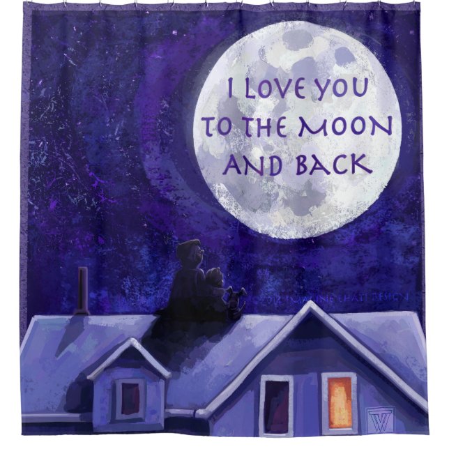 Cortina De Ducha Moon Watch (Anverso)