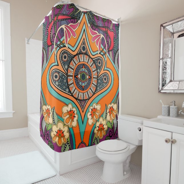 Cortina de ducha morada MINNIE (In situ)