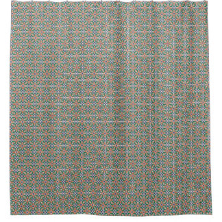 Cortina De Ducha Moroccan Zellige Inspired Geometric Shower Curtain