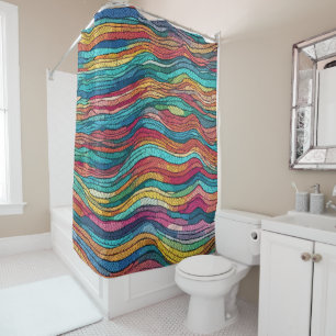 Cortina De Ducha Mosaic Tide