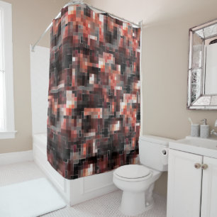 Cortina De Ducha Mosaico cuadrado de estilo de mosaico virtual en b