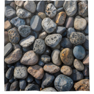 Cortina De Ducha Mosaico de guijarros