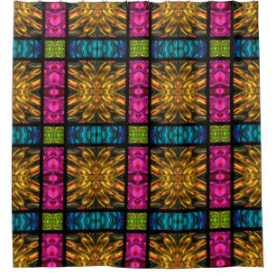 Cortina De Ducha Mosaico II del caleidoscopio + sus ideas