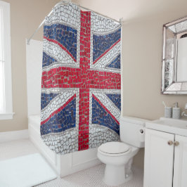 Cortina De Ducha Mosaico vibrante Union Jack