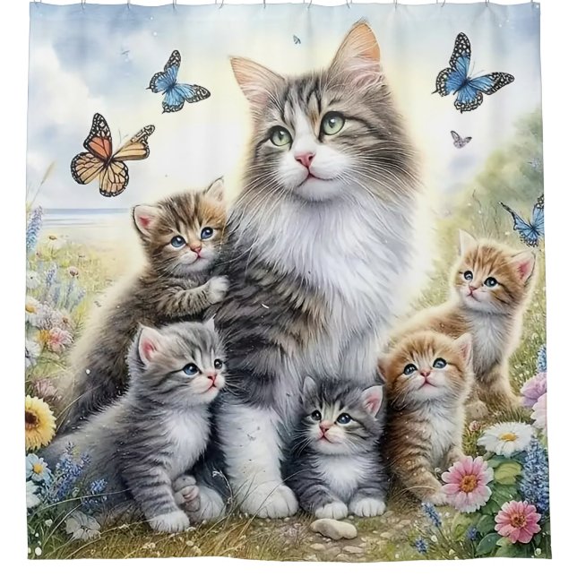 Cortina De Ducha Mother's Garden Paradise (Anverso)