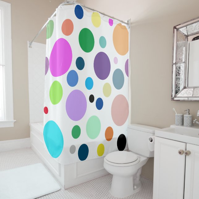 Cortina De Ducha motif rond (In situ)