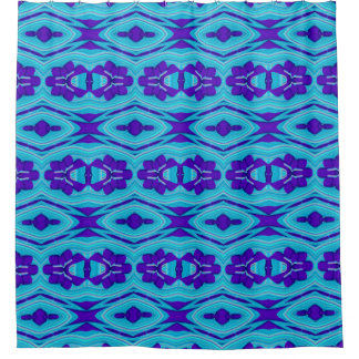 Cortina De Ducha Motivos azules púrpura