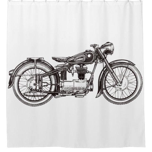 Cortina De Ducha Moto III clásico (Anverso)