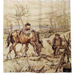 Cortina De Ducha Mr Toad y el Gitano por Arthur Rackham