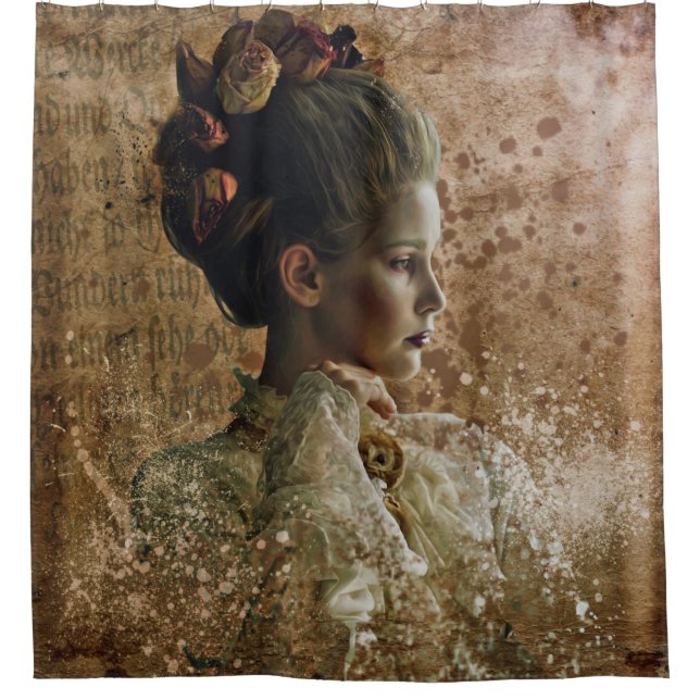 Cortina De Ducha Mujer fantasma halloween (Anverso)