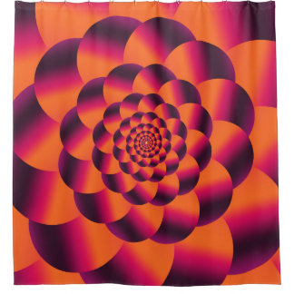 Cortina De Ducha Multicolored psychedelic background, funky vortex 