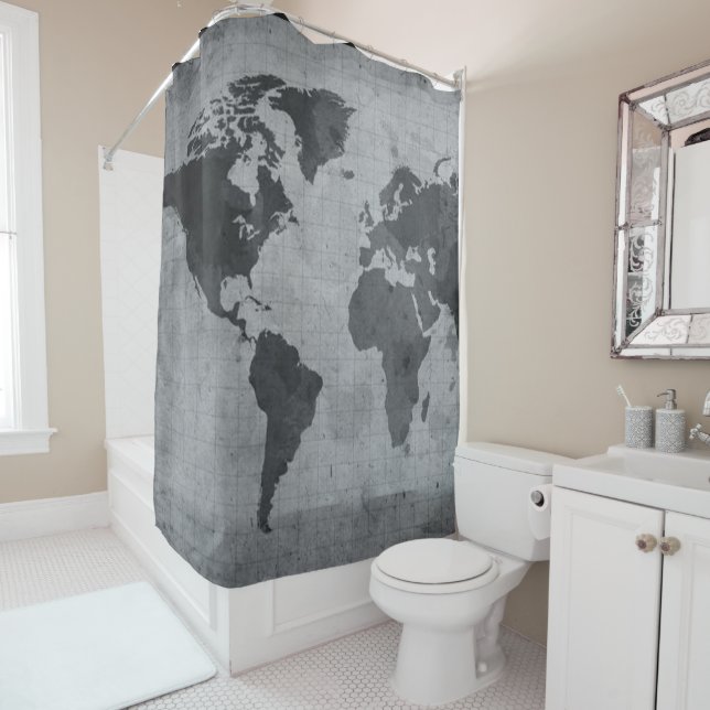 Cortina De Ducha Mundo (In situ)