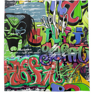 Cortina De Ducha Muro de graffiti: El hip hop urbano