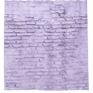Cortina De Ducha Muro de ladrillo romano ruso #4 #wall #decoración 
