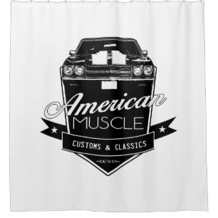 Cortina De Ducha Músculo americano Chevelle