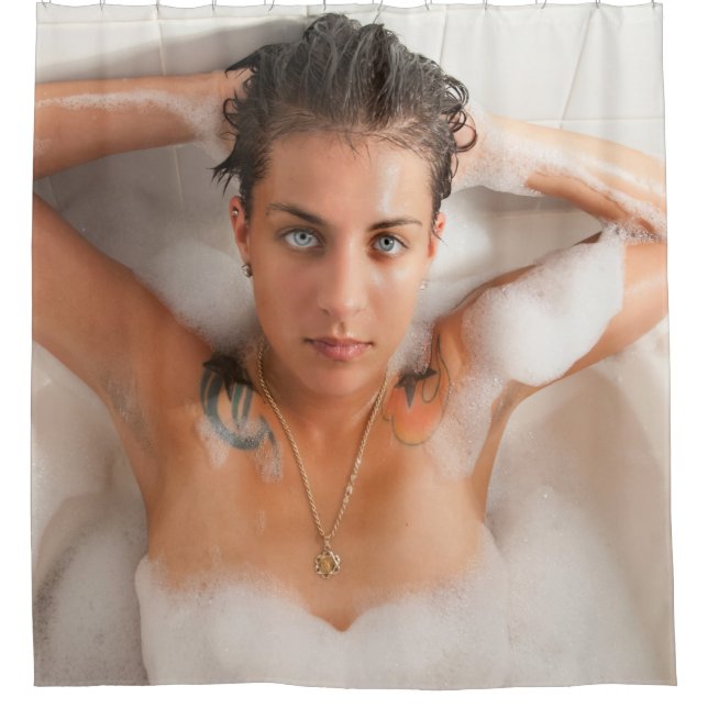 Cortina De Ducha Musgo (Anverso)