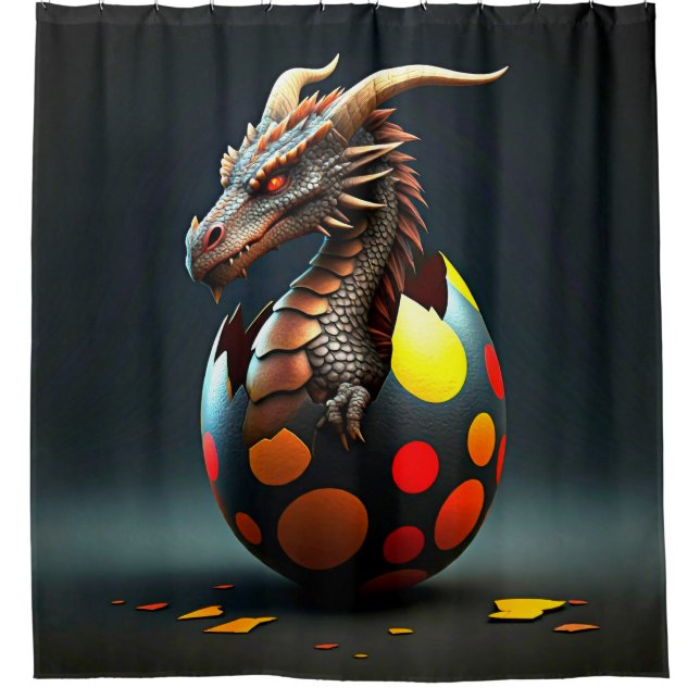 Cortina De Ducha Nacimiento de Dragones (Anverso)