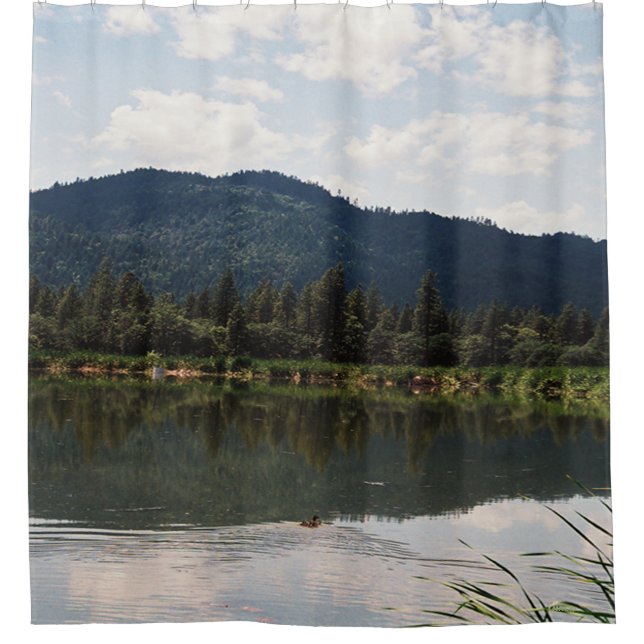 Cortina De Ducha Nadando solo...... (Anverso)