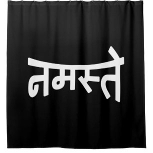 Cortina De Ducha Namaste (न म स् ते) - Script Devanagar