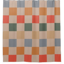 Naranja azul beige Brown Checkered Gingham Pattern