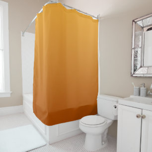 Cortina De Ducha Naranja dorada naranja quemada marrón dorado