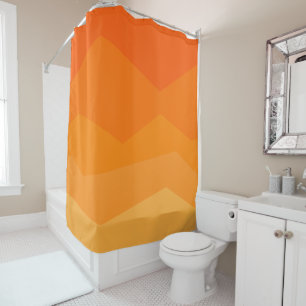 Cortina De Ducha Naranja Fade