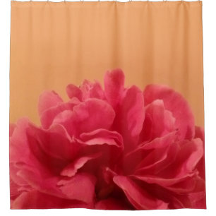 Cortina De Ducha Naranja Melon con sabor a rosa caliente floral